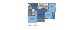 Union Floor Plan at Abberly Square Apartment Homes, Waldorf, Maryland