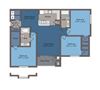 Union Floor Plan Union Floor Plan at Abberly Square Apartment Homes, Waldorf, Maryland