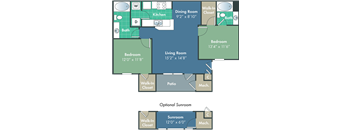 aligning bedrooms to the floor plan of a house