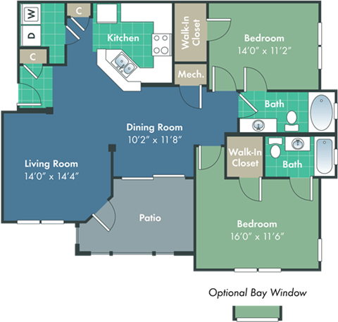 a floor plan of a living room and a dining room