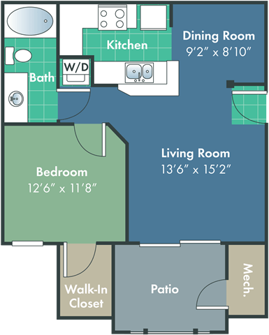 a blueprint of a floor plan of a living room and a dining room