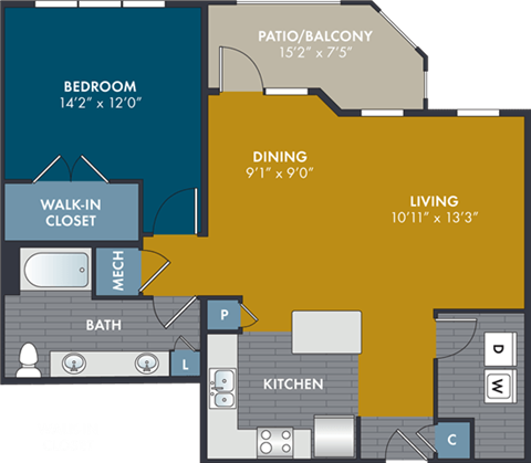 a blueprint of the floor plan of a town house