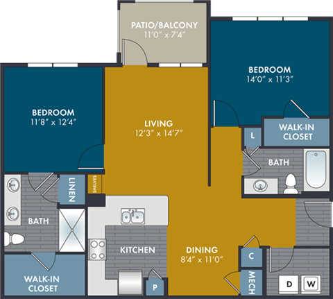 a plan of the floor plan of a house