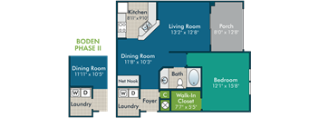 floor plans of a living room and dining room floor plan with roommates