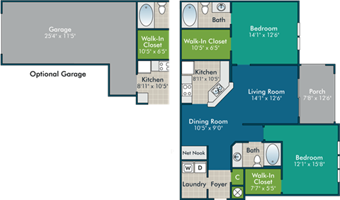 a blueprint of a floor plan of a house