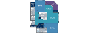 a floor plan of a living room and a dining room