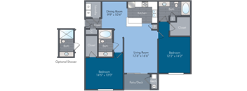 Orchard II Floor Plan at Abberly Square Apartment Homes, Waldorf, MD
