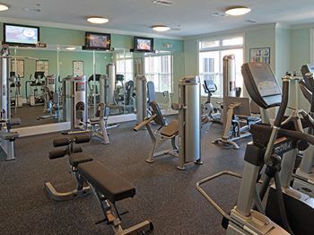 Fitness Centers with Advanced Cardio at Abberly Crest Apartment Homes by HHHunt, Lexington Park, Maryland