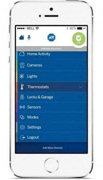 a white cell phone with a blue screen