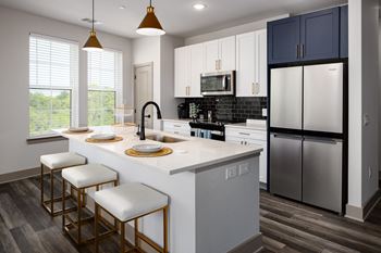 White Kitchen at Abberly Foundry Apartment Homes, Nashville