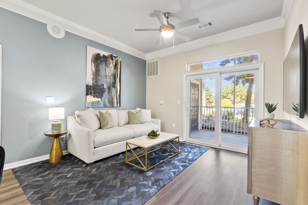 living room at West Ashley Apartment Homes, South Carolina