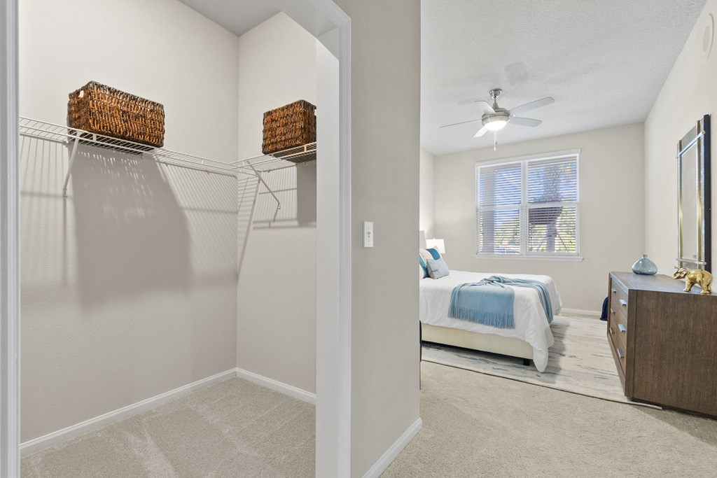 room with a closet at West Ashley Apartment Homes, Charleston, SC 29414