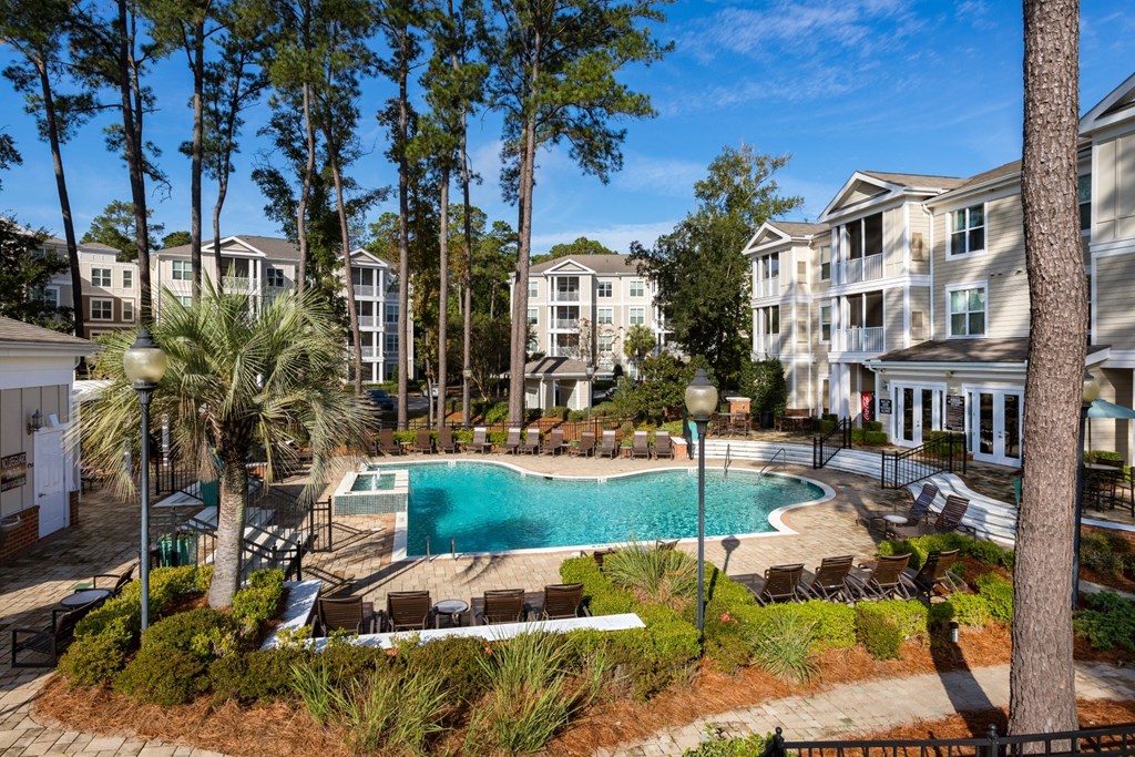 swimming pool at West Ashley Apartment Homes, Charleston, SC