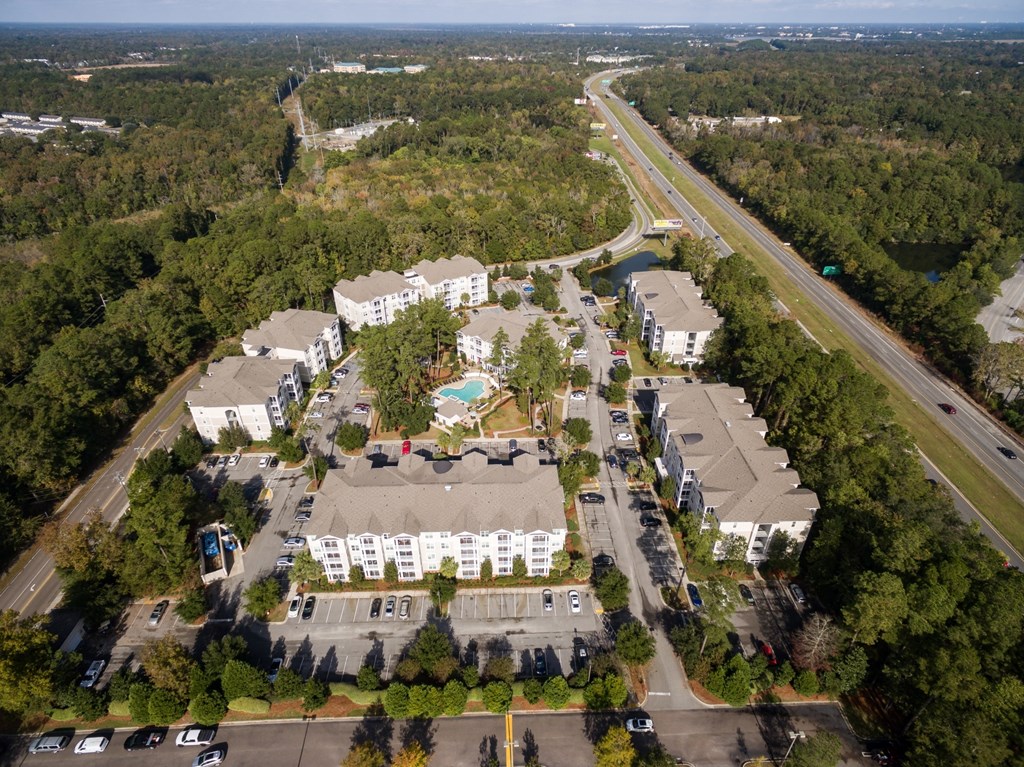 Drone View at West Ashley Apartment Homes, Charleston, SC, 29414
