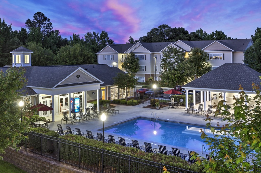 take a dip in our resort style swimming pool at Abberly Grove Apartment Homes, Raleigh, NC, 27610
