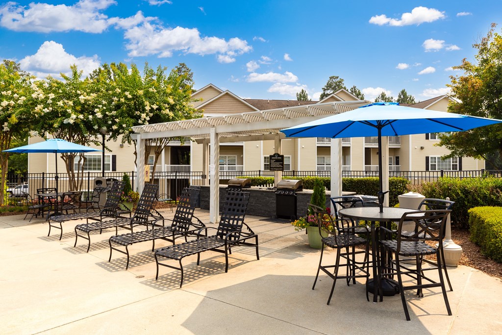 the enclave at homecoming terra vista patio  at Abberly Grove Apartment Homes, Raleigh, NC