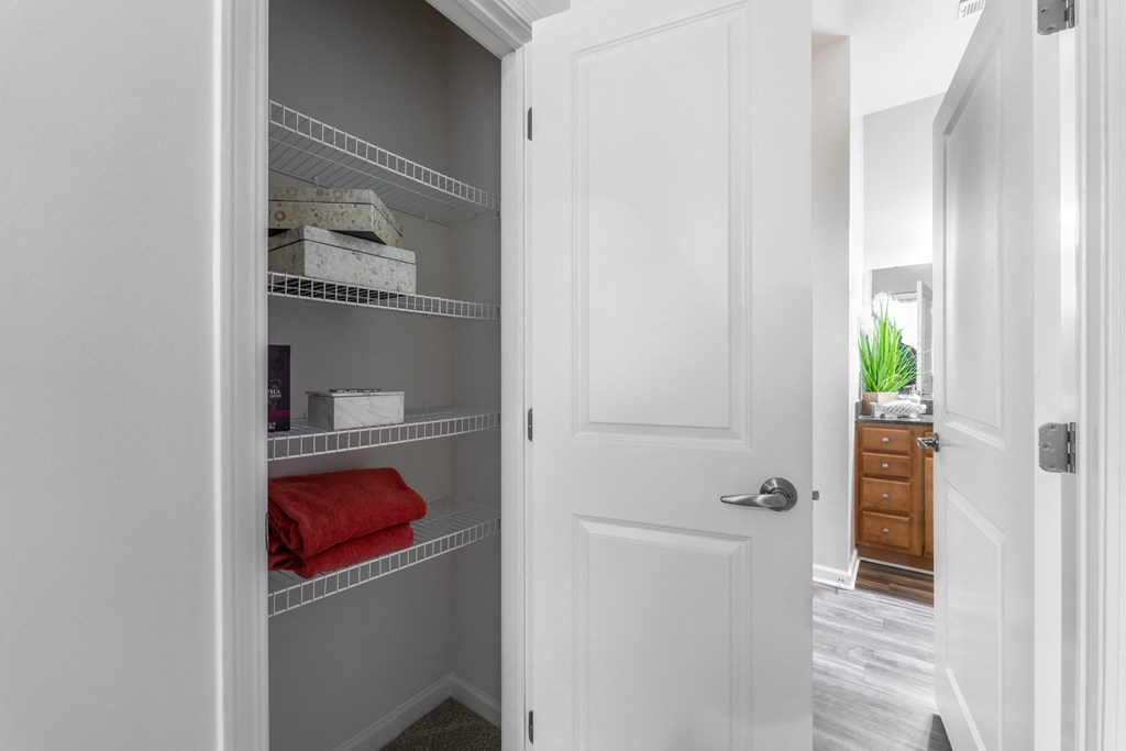 a walk in closet in a 555 waverly unit at Abberly Crest Apartment Homes, Lexington Park, 20653