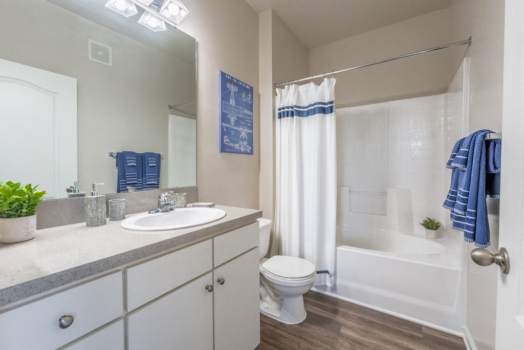 our apartments offer a bathroom with a bathtub at Abberly Crest Apartment Homes, Lexington Park, 20653