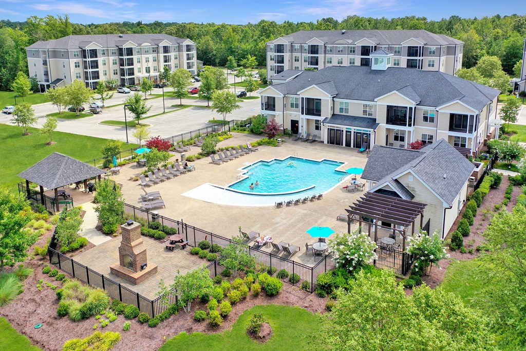 take a dip in our resort style pool at Abberly Crest Apartment Homes, Maryland