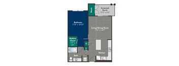 Chelsea Floor Plan at Abberly at West Ashley Apartment Homes, Charleston, SC, 29414