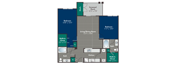 Rino Floor Plan at Abberly at West Ashley Apartment Homes, Charleston