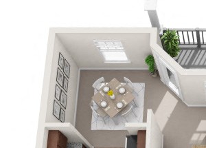 Linden 1 Bedroom 1.5 Bath Floor Plan Linden 1 Bedroom 1.5 Bath Floor Plan at Abberly Avera Apartment Homes by HHHunt, Manassas, VA