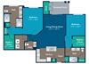 Tuscarora Floor Plan Tuscarora Floor Plan at Abberly Crest Apartment Homes by HHHunt, Lexington Park, MD, 20653