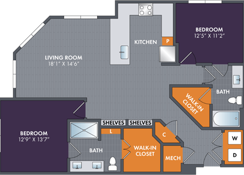 a floor plan of a roommates roommates house floor plan with bedrooms and baths