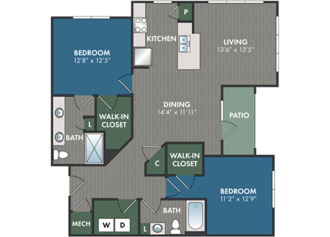the floor plans of a roommates roommatesates