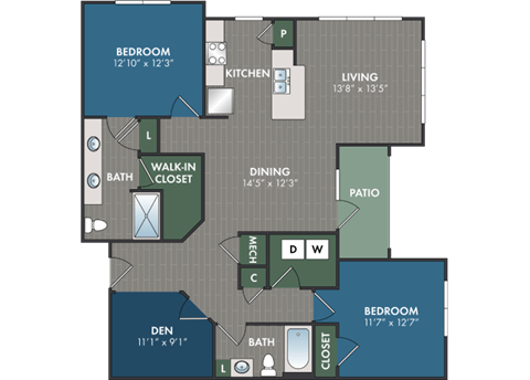 the floor plan of the l2 floor plan with roommates