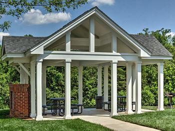 Lush landscaping at Abberly Green Apartment Homes by HHHunt, Mooresville, NC