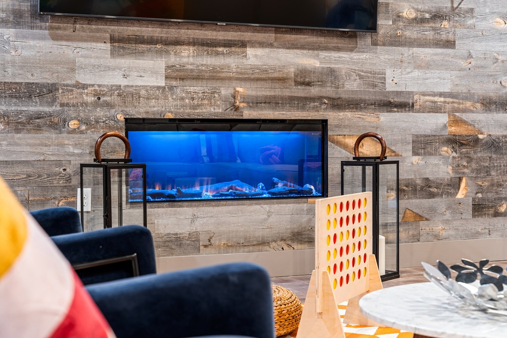 Revel Lobby Fireplace