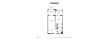 A black and white image of a floor plan for a home.