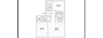 Floor Plan 1126 at 583 Del Mar, St. Louis