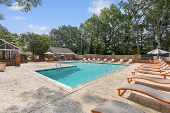 the swimming pool at our apartments at The Birches Apartment Homes, Memphis, TN