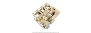 3 bed 2 bath Floor Plan at The Birches, Tennessee