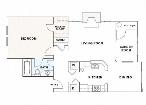 A2 Floor Plan at The Grove Germantown Apartments, Tennessee ?