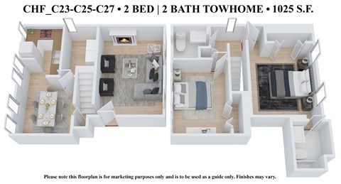 2 bedroom 2 bathroom Floor plan E at The Embassy, St. Louis, 63108