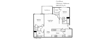 Caribbean Floor Plan at Island Club, Ohio