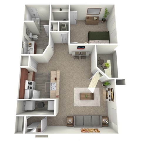 Central 1 Bed 1 Bath at The District, Memphis