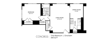 1 bedroom 1 bathroom A  at The Era Collective, St. Louis