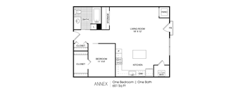1 bedroom 1 bath at The Era Collective, St. Louis, MO, 63108