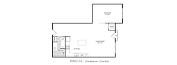 1 bedroom 1 bath B  at The Era Collective, St. Louis, MO, 63108