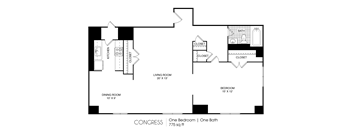 1 bedroom 1 bathroom C at The Era Collective, St. Louis, Missouri