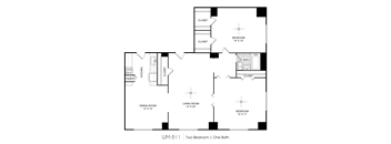 2 bedroom 2 bathroom B  at The Era Collective, Missouri, 63108