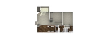 a bedroom floor plan is shown in this image