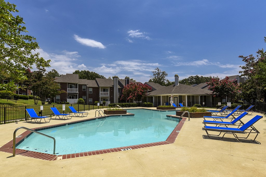 Shimmering swimming pool at The Nova, Memphis, Tennessee