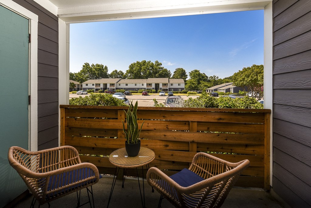 Patio balcony at The Stella, Memphis, TN