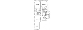 Senate 1508 Floor Plan with 1508 Sq. Ft. at 275 on the Park, Missouri