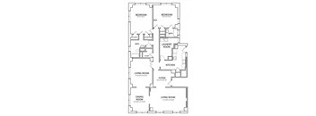 Senate 2034 Floor Plan with 2034 Sq. Ft. at 275 on the Park, St. Louis, 63108